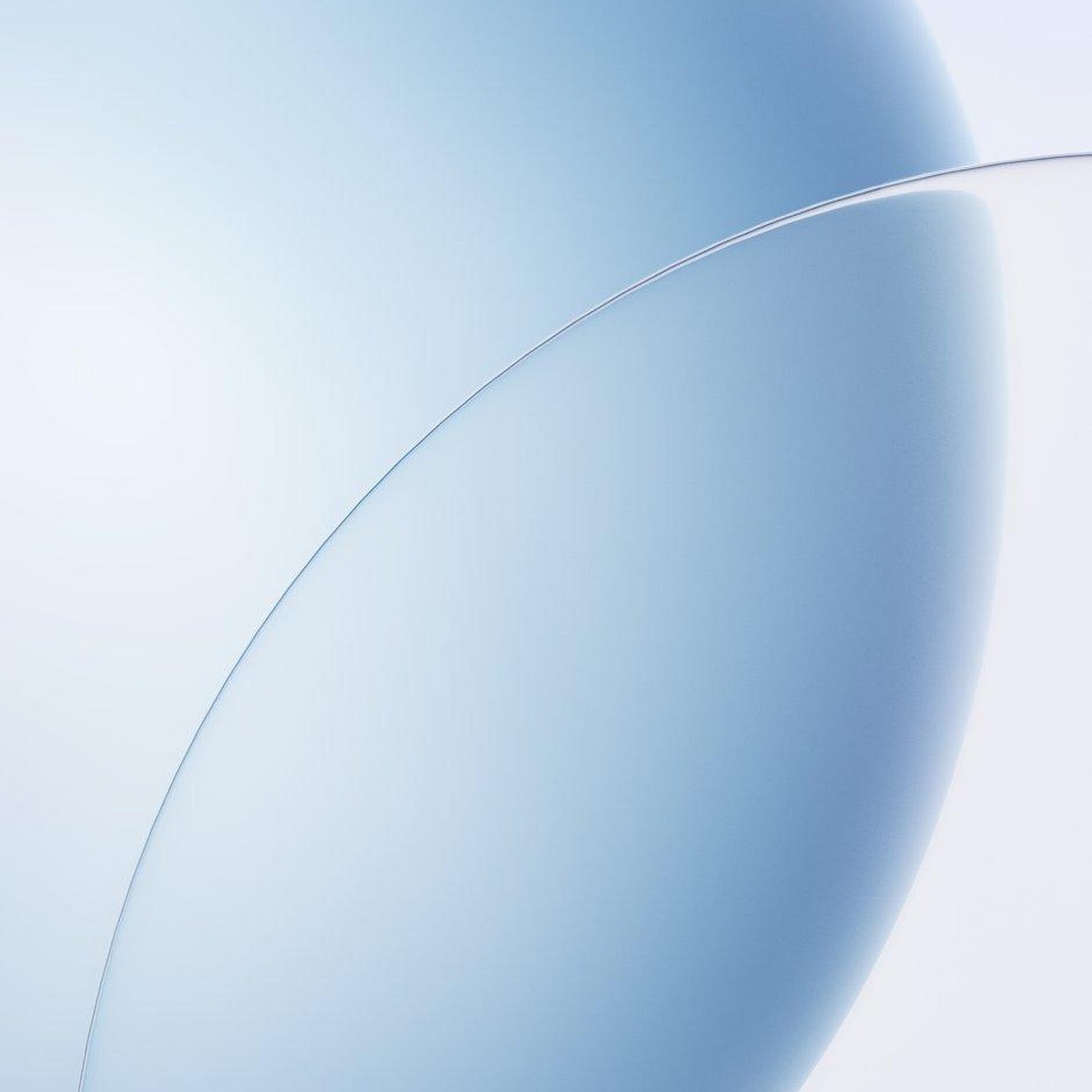Download Minimalist Blue Glass Spheres iPhone