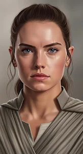 Determined Scavenger Portrait with Blue Eyes