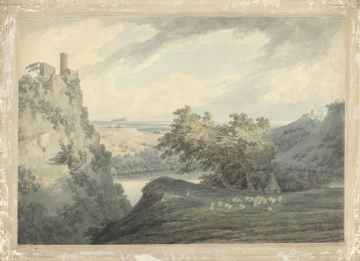 Italian Mountainous Landscape with Lake Nemi 1790