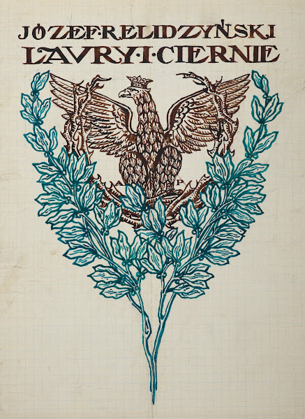 Book Cover Design of the Volume of Verse by Józef Relidzyński Laurels and thorns