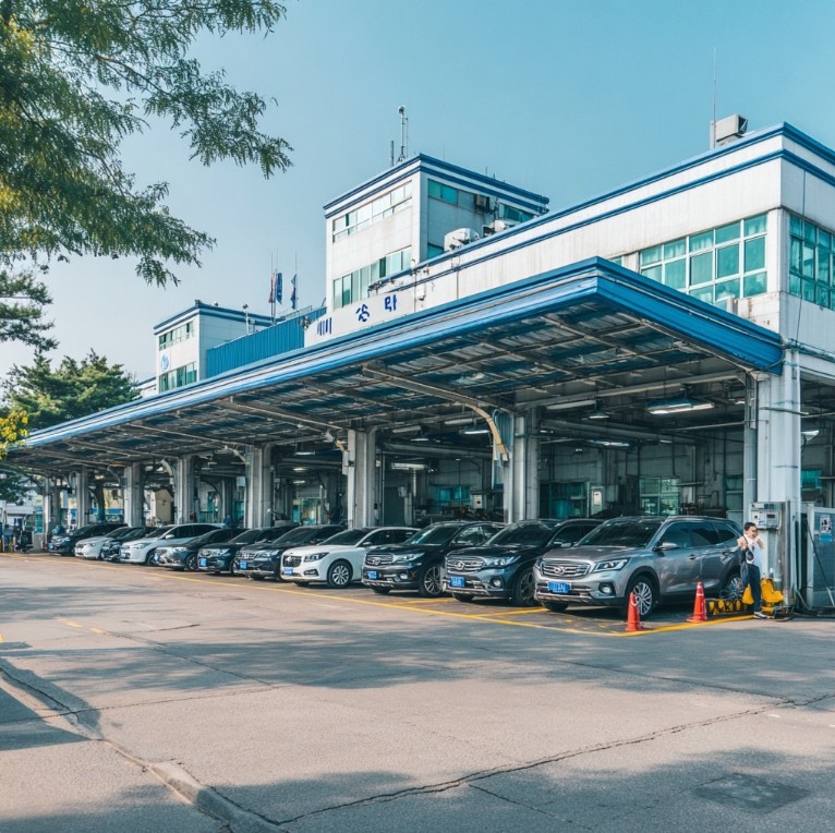 한국 자동차 검사소 외관