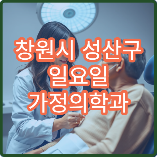 창원시 성산구 일요일 가정의학과 진료 병원 건강검진 상담