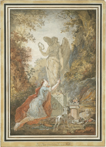 An Artist Adoring a Statue of Virtue 1783