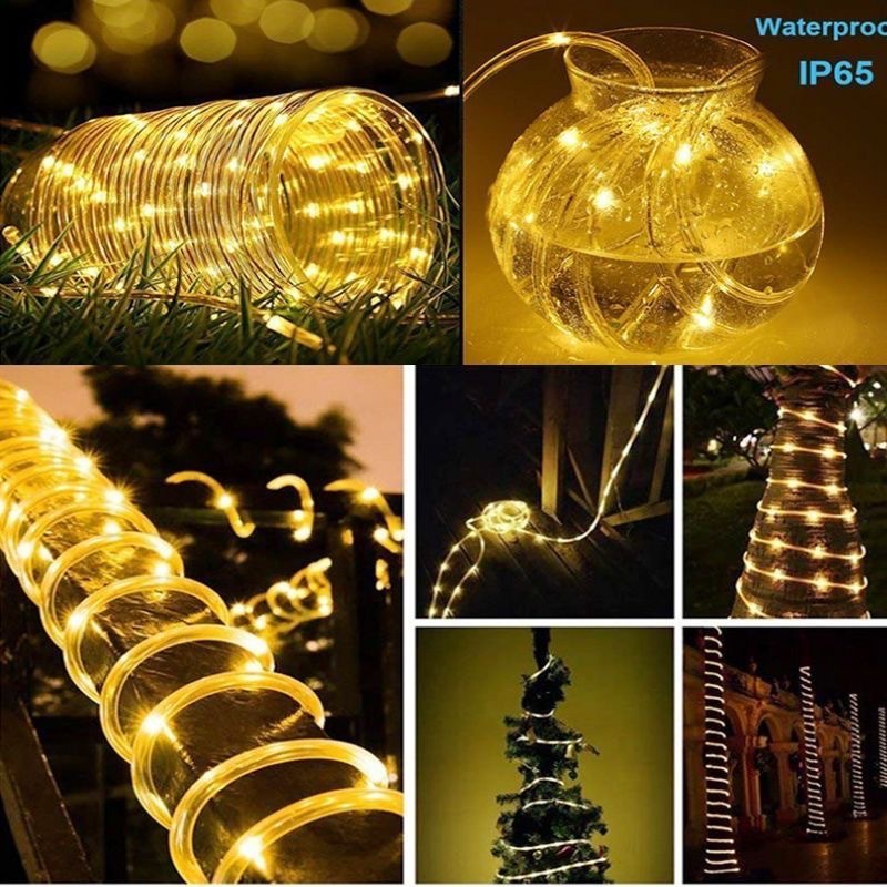 LED-Lichterkette, 10 m, 100 Lichter, USB/Batterie