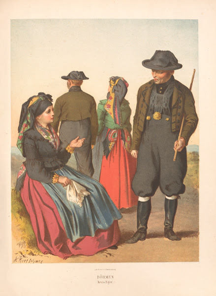Deutsche Volkstrachten Pl59 1870