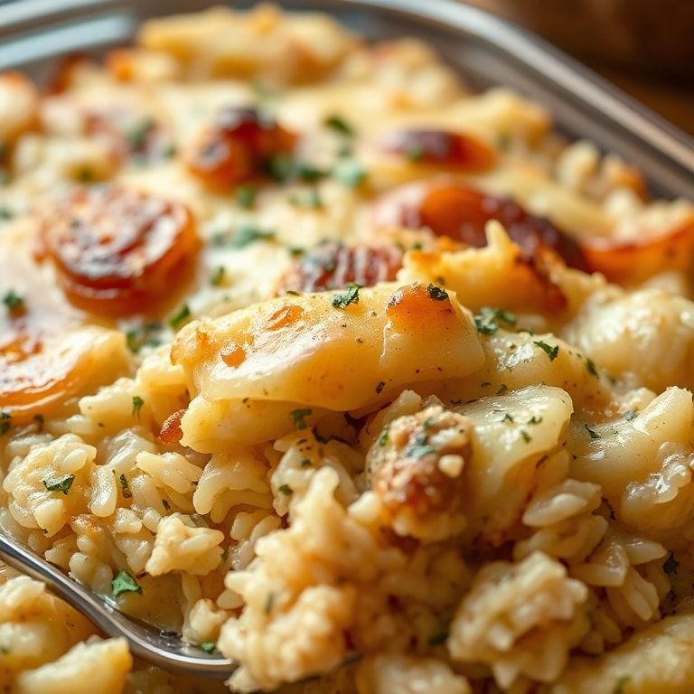 Easy French Onion Chicken Rice Bake for Comfort Dinner: Quick & Cheesy Chicken & Rice Bake