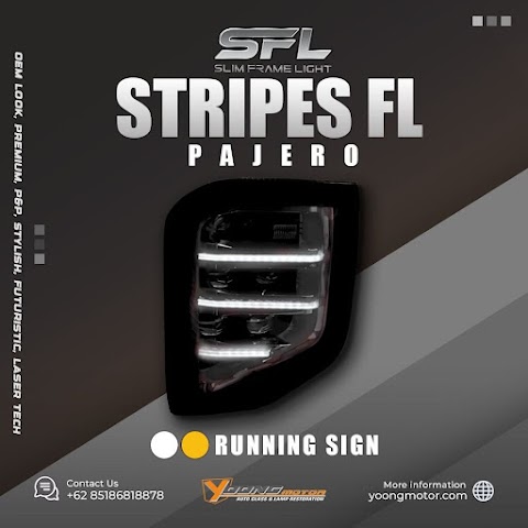 NEW PAJERO 3-Stripes Foglamp Solid