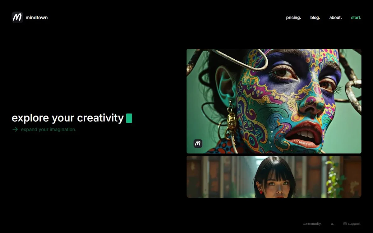 Captura de Mindtown AI