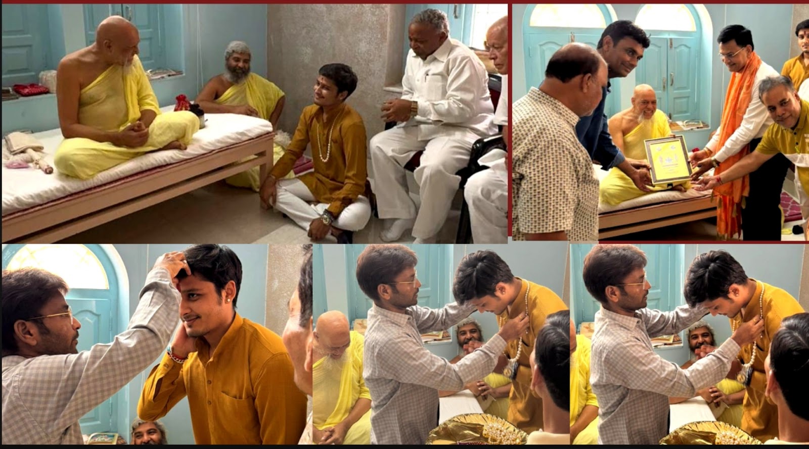 गच्छाधिपति शांतिदूत श्री नित्यानंद सूरीश्वर जी म.सा. के दर्शन करने का शोभाग्य मिला युवा नेता मुदित खजांची 