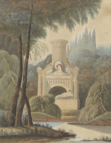 Allegorical grave monument for Louise Princess of Orange Nassau 1819