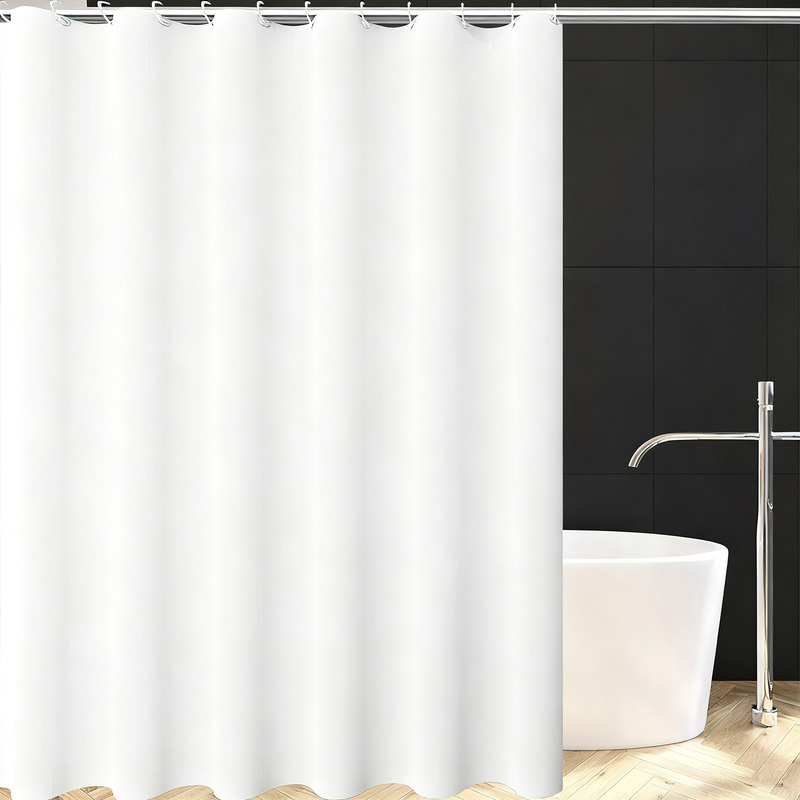 Duschvorhang, PEVA, transparent, 80–120 cm