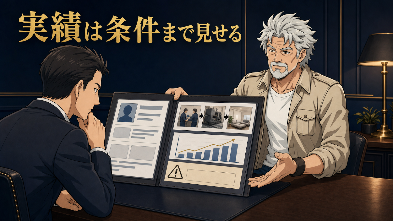 実績は成果だけでなく条件まで見せる