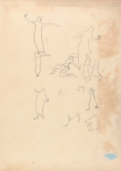Cave of the Golden Calf Study of Dancers 1912