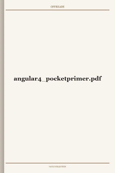 angular4 pocketprimer