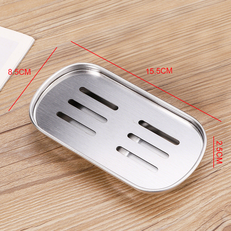 Stainless steel tray with drain for tea