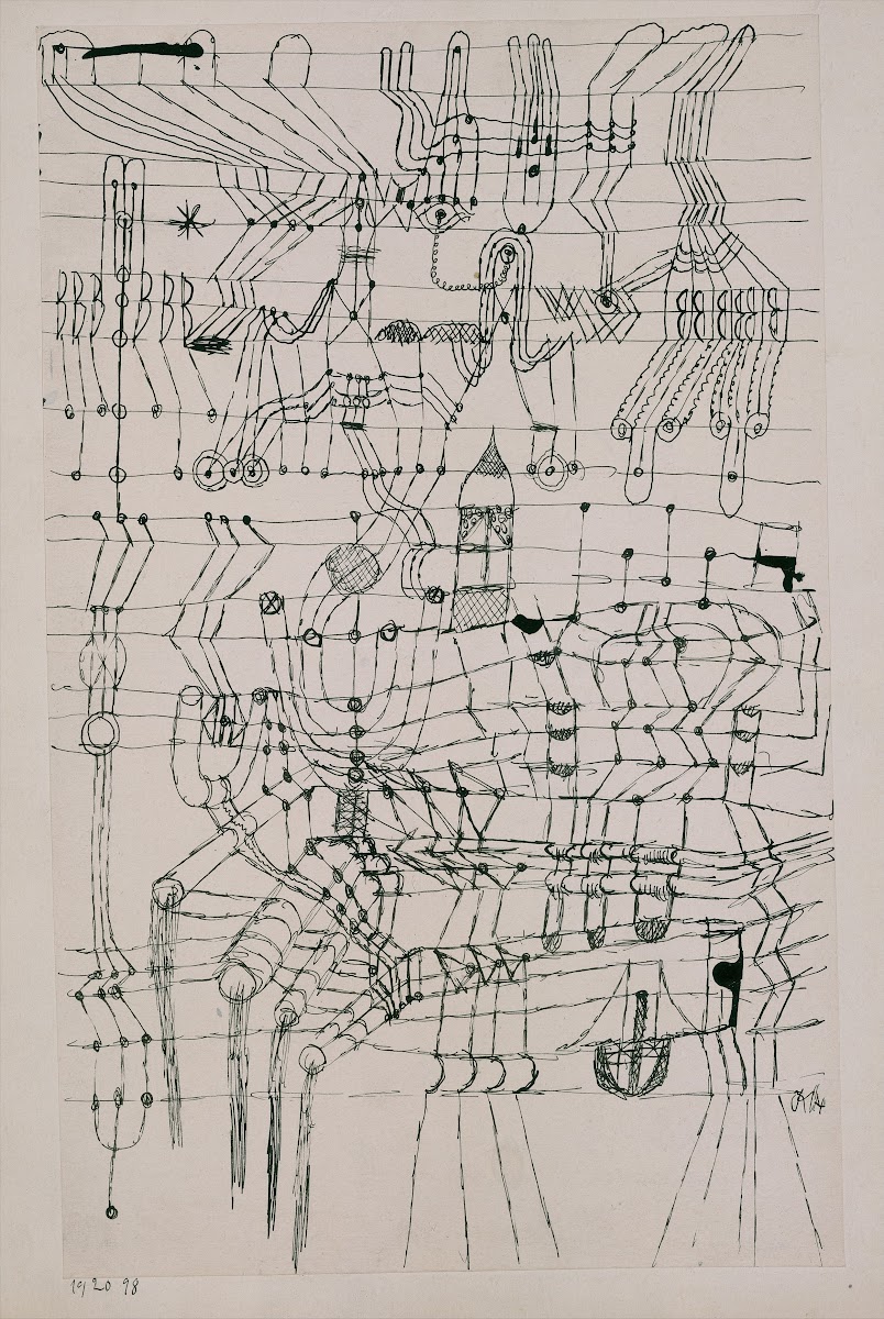 Drawing Knotted in the Manner of a Net 1920