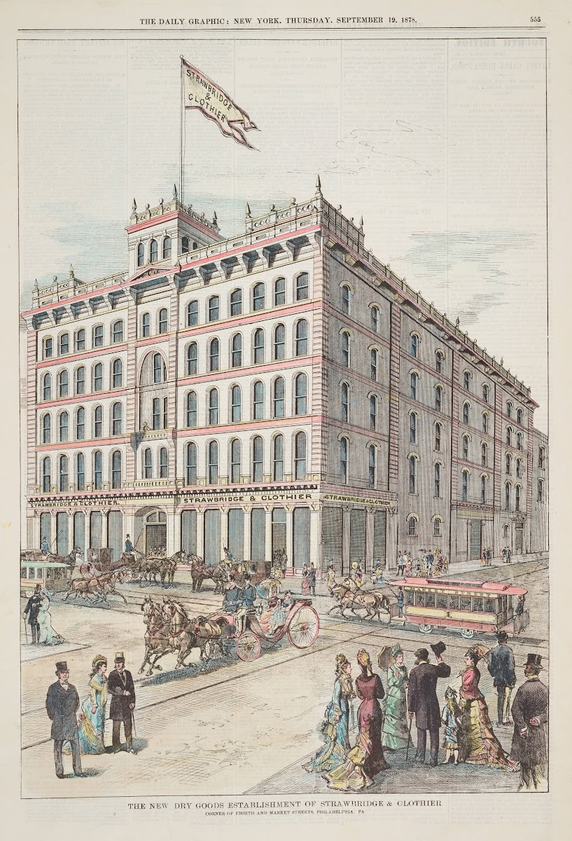 The New Dry Goods Establishment Of Strawbridge  Clothier Corner Of Eighth And Ma