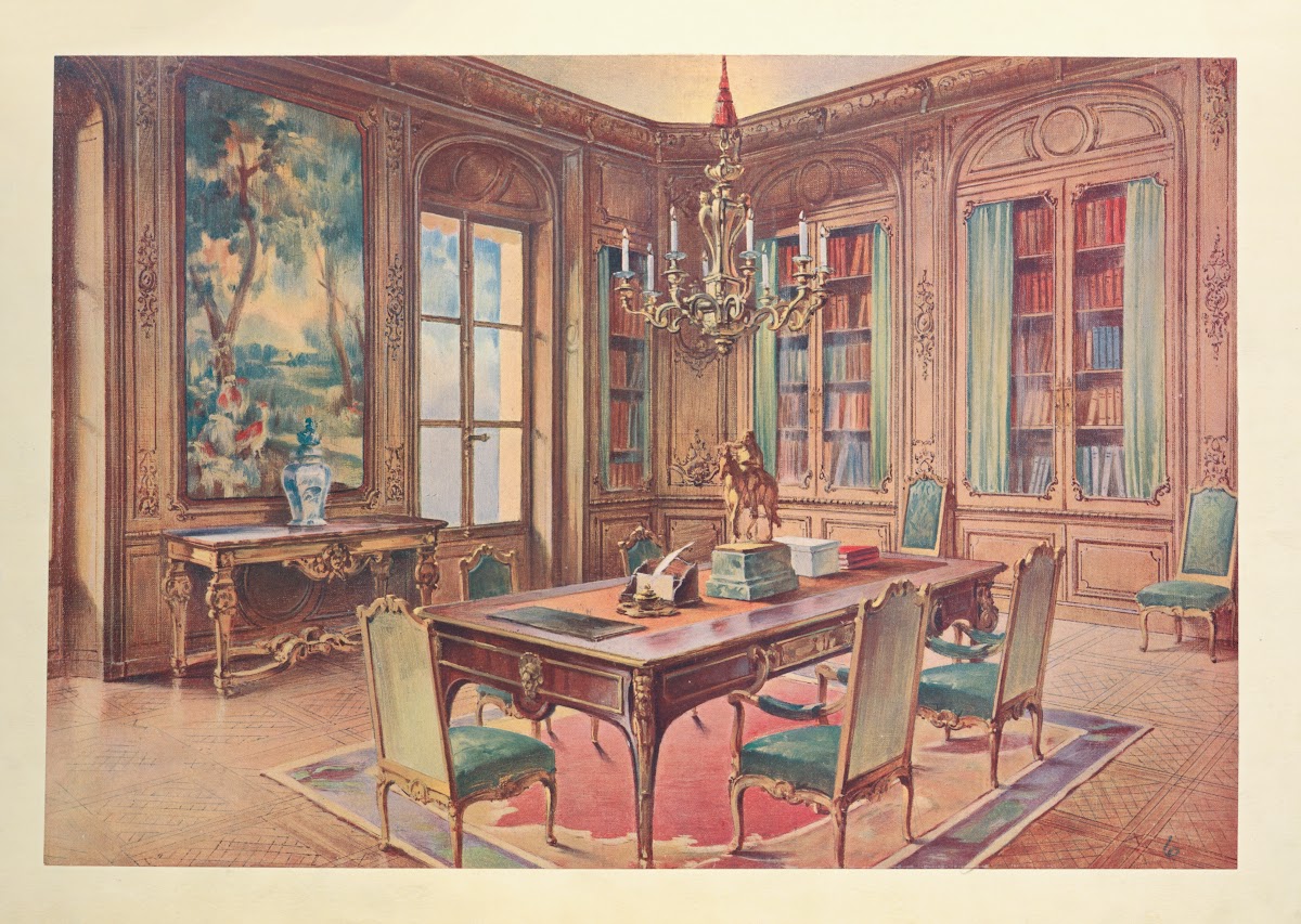 Bibliothéque Louis XIV composée daprés lHôtel des Invalides 1907