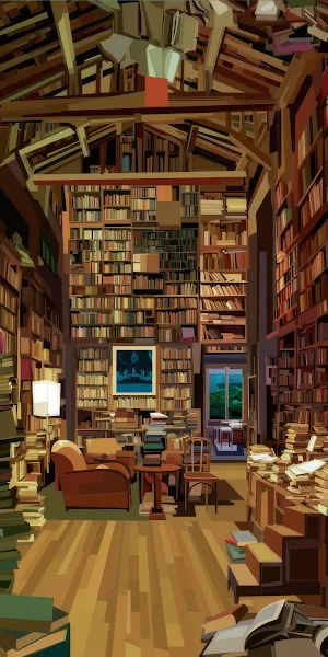 Library, Bookshelf, Interior, Study 4K Wallpaper Background