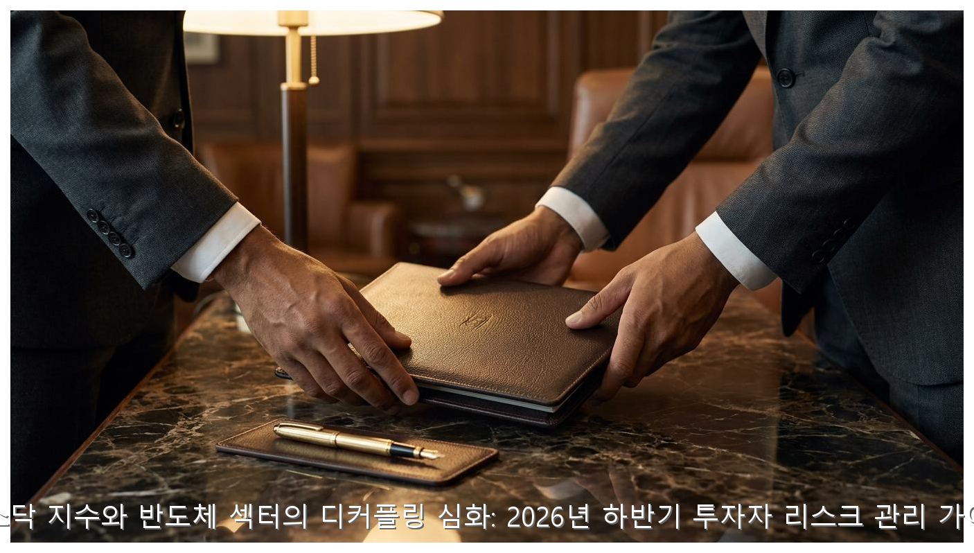 나스닥 지수와 반도체 섹터의 디커플링 심화: 2026년 하반기 투자자 리스크 관리 가이드 핵심 안내 및 분석 인포그래픽 (4)