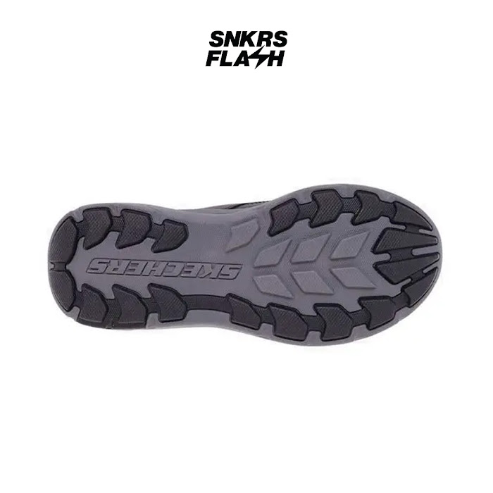 SKECHERS MENS USA POLLARD BLACK GREY - 205338BLK - Size 40