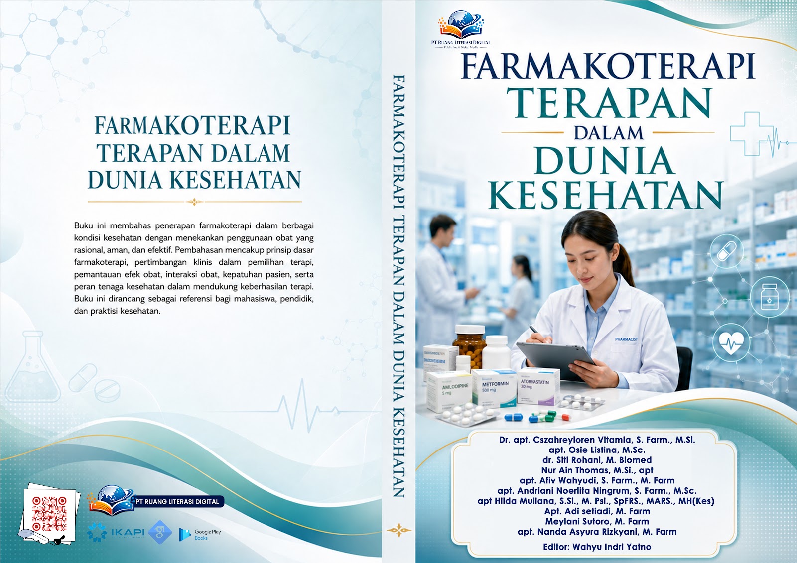 Cover depan Farmakoterapi Terapan Dalam Dunia Kesehatan