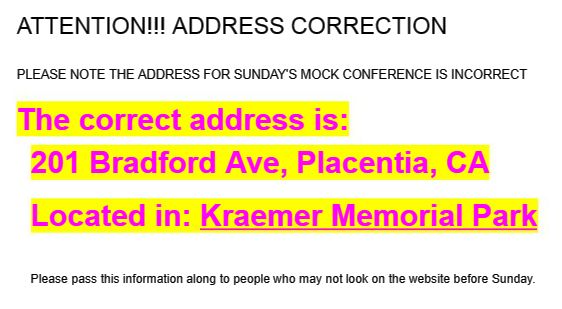 Flyer: Pre-Conference Mock General Service Conference Apr 6th-online | Apr 7th-hybrid