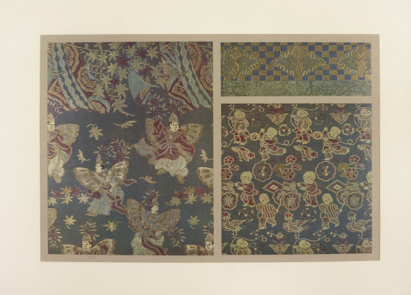Personnages  oiseaux sur fond de palmiers 1913