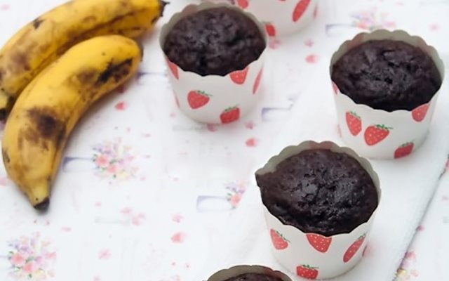 Cupcake Chocolate Chuối