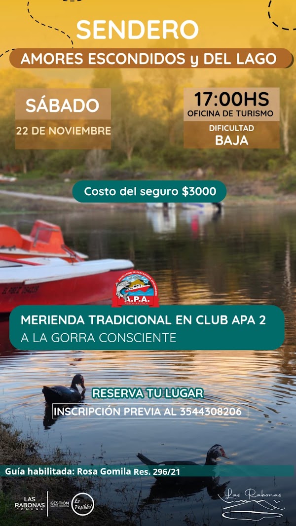 SENDERO AMORES ESCONDIDOS Y DEL LAGO