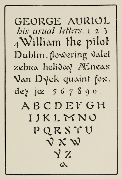 Modern French Capitals Cursive 1902