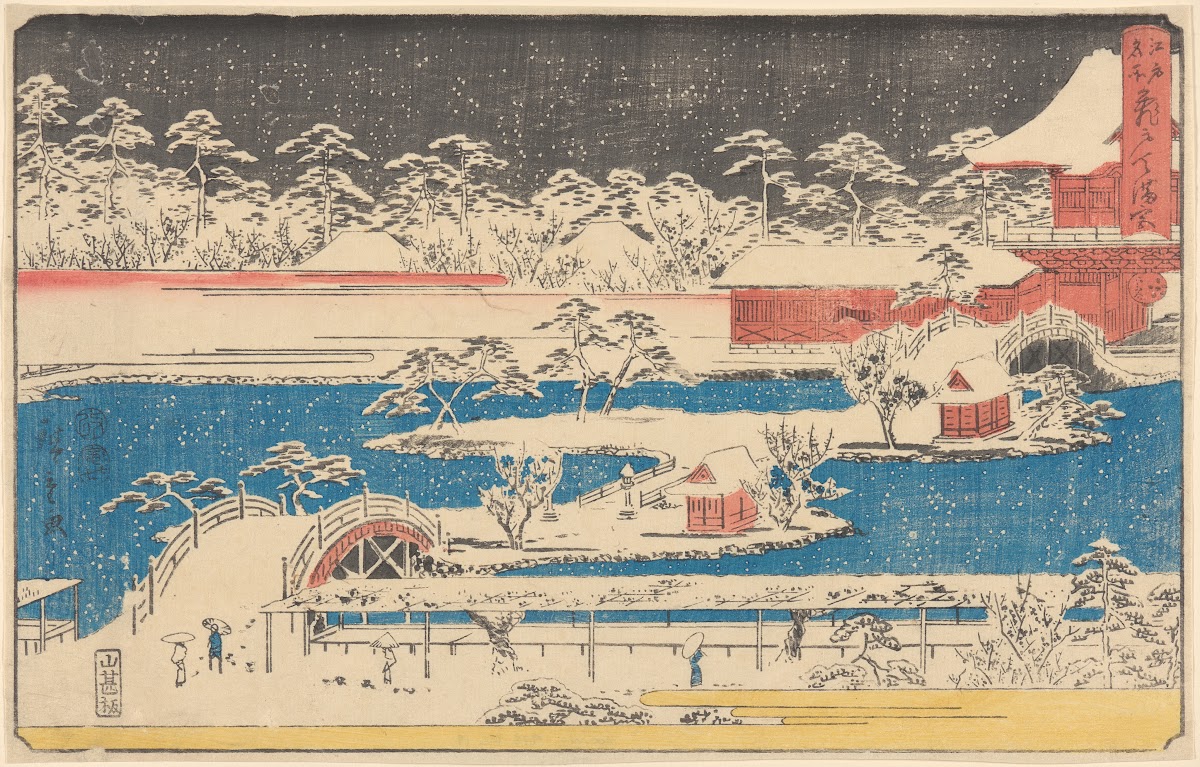 Kameido Temmaugu in Snow 19th century