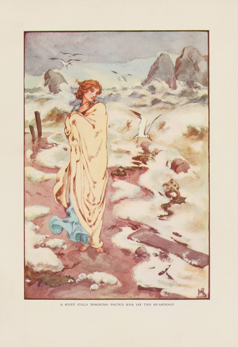 A grey cold morning found her on the seashore 1915