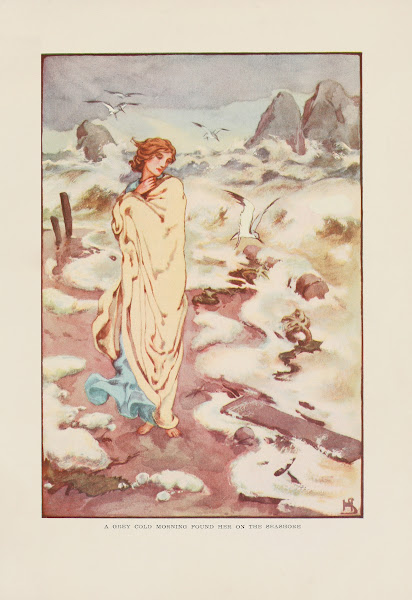 A grey cold morning found her on the seashore 1915