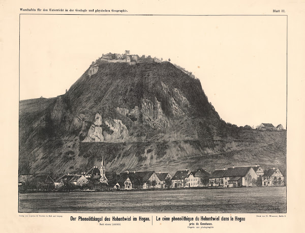Der Phonolithkegel des Hohentwiel im Hegau 1889