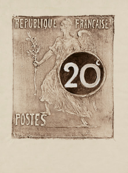 Esquisses de timbres pour un concours  20 centimes