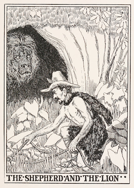 The Shepherd and the Lion 1900