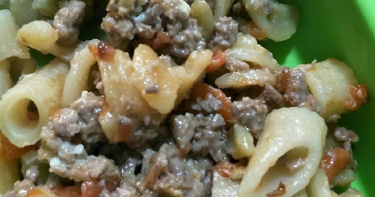 Nui rau củ xào bò phomai