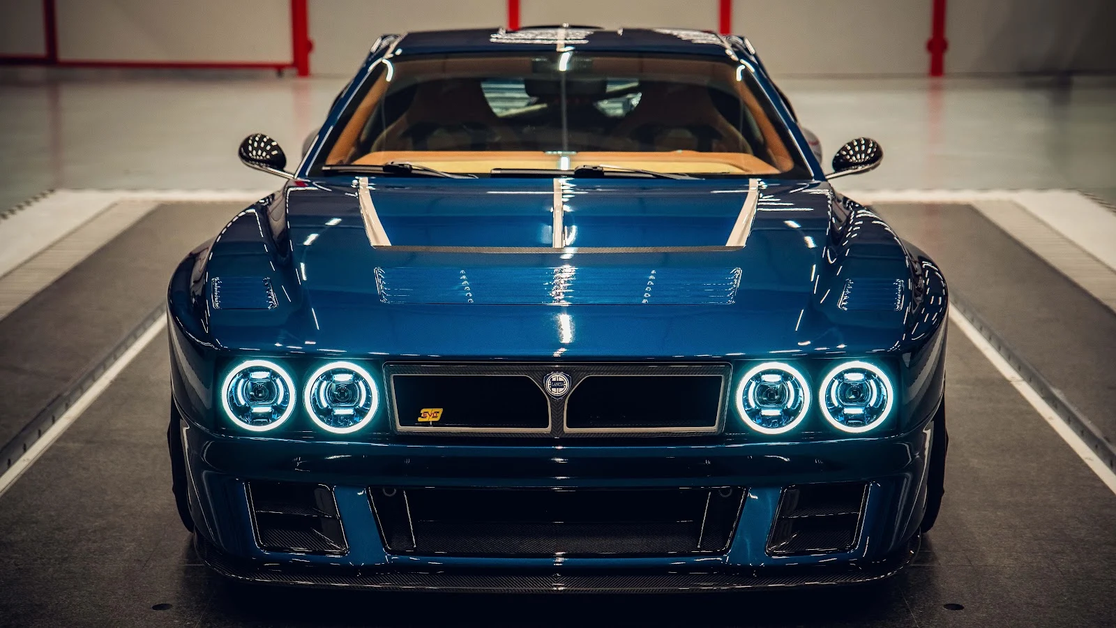 Blue Kimera EVO37 Sports Car - Automotive Photography 5K Wallpaper (7309x4112)