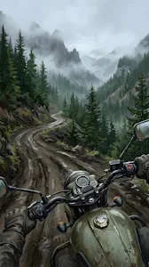 Abstract Blue Digital Particle Wave