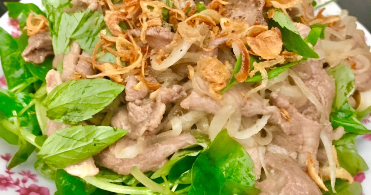 Thịt Nai trộn rau càng cua
