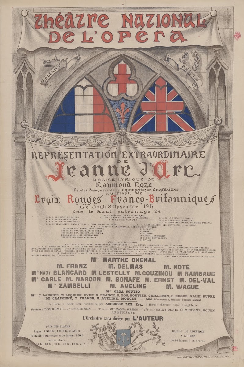 Théâtre national de lOpéra Représentation extraordinaire Jeudi 8 novembre 1917 J