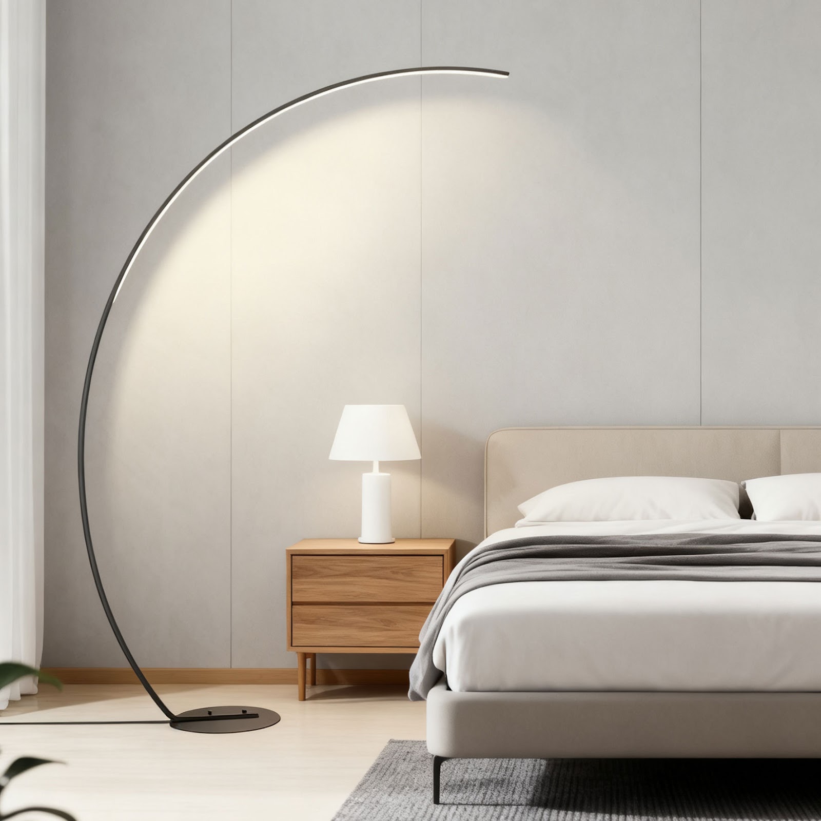 LED-Stehleuchte, modern, dimmbar