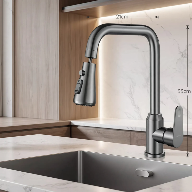 Stainless steel faucet for kitchen, mixing or cold water