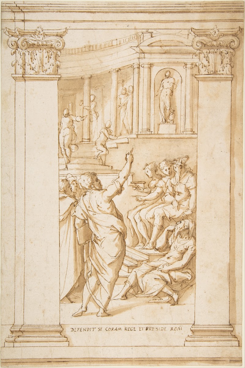 Saint Paul Speaking before King Agrippa Acts 26 1573