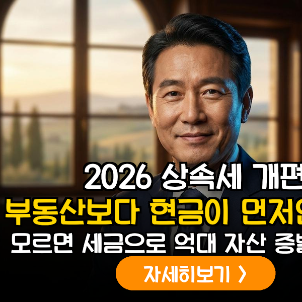 2026년 개정 상속·증여세 세율 인하에 따른 5060 세대 자산 이전 및 증여 우선순위 전략 가이드
