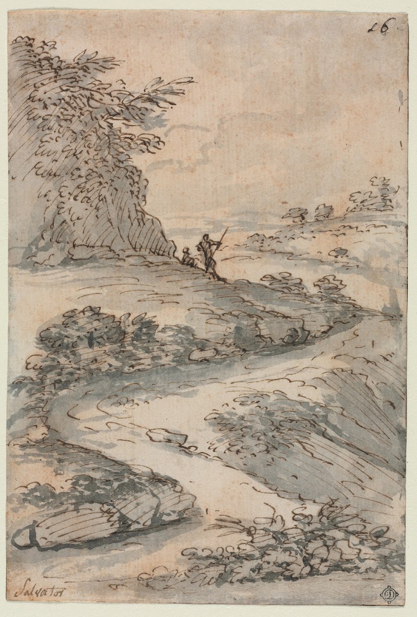 Figures on a Winding Road mid 1600s