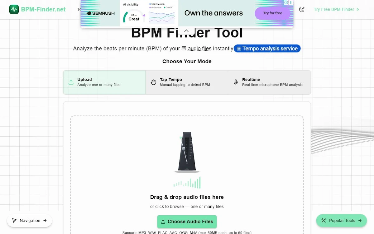 Captura de BPM Finder