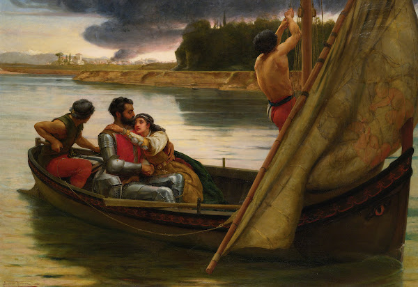 The Voyage Of King Arthur And Morgan Le Fay To The Isle Of Avalon 1888