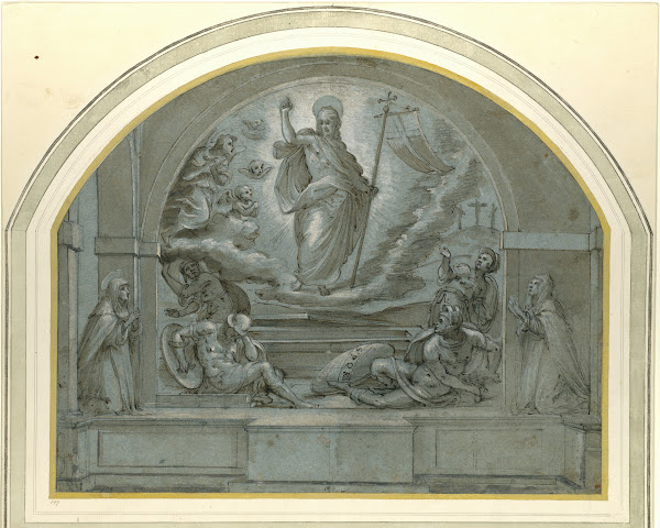 Design for a Frescoed Altarpiece of The Resurrection ca 156071
